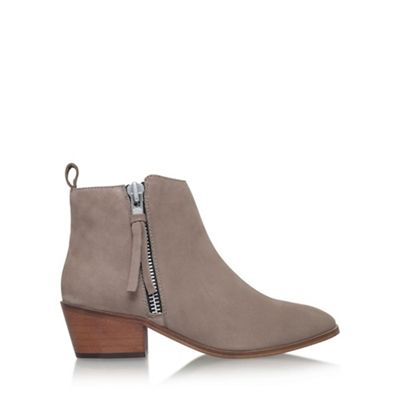 Carvela Grey 'Shooter' Low Heel Ankle Boots